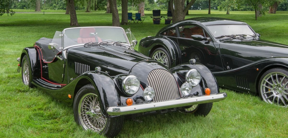 Black Morgan Classic Car