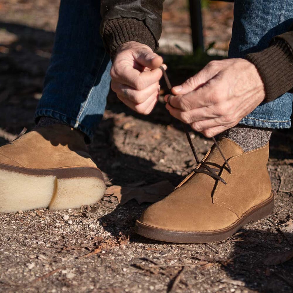 Boots Men S Size 11 1 2 Lands End Desert Suede Chukka Boots Max 69 OFF   4 1 