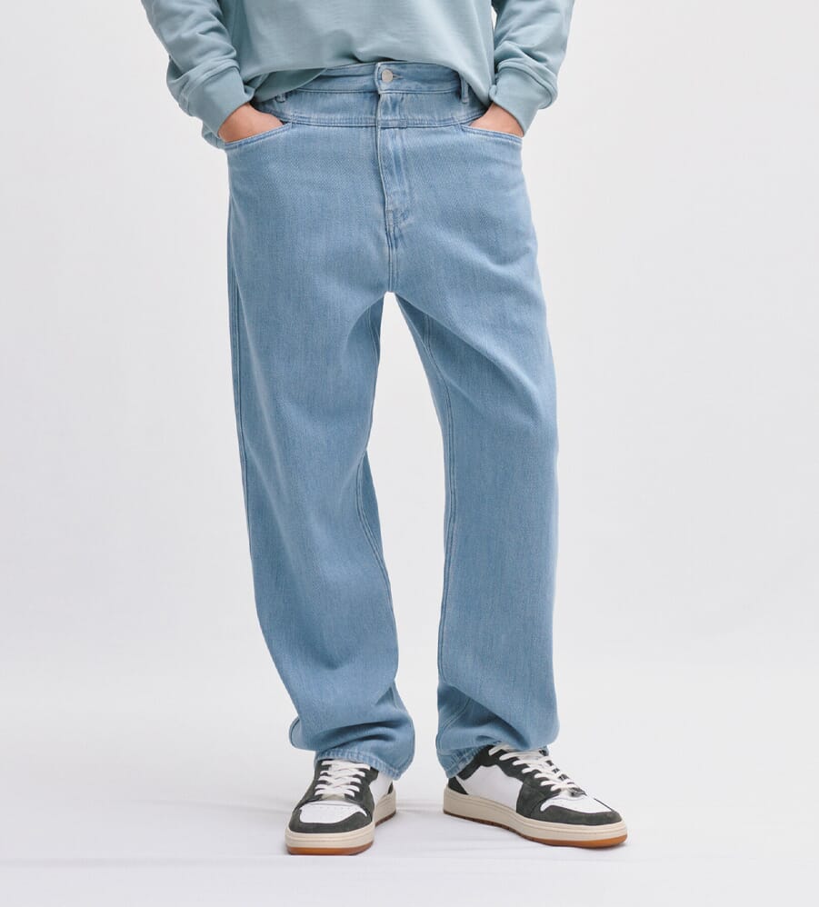 17499.5円特注オーダー 訳あり MASU BAGGY FIT JEANS パンツ QBO Men's Cool Hip Hop ...