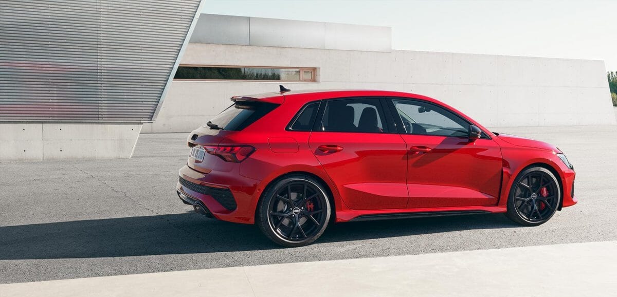 Red Audi RS3 Sportback
