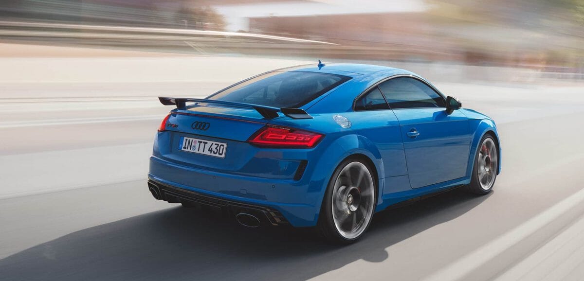 Blue Audi TT RS Quattro