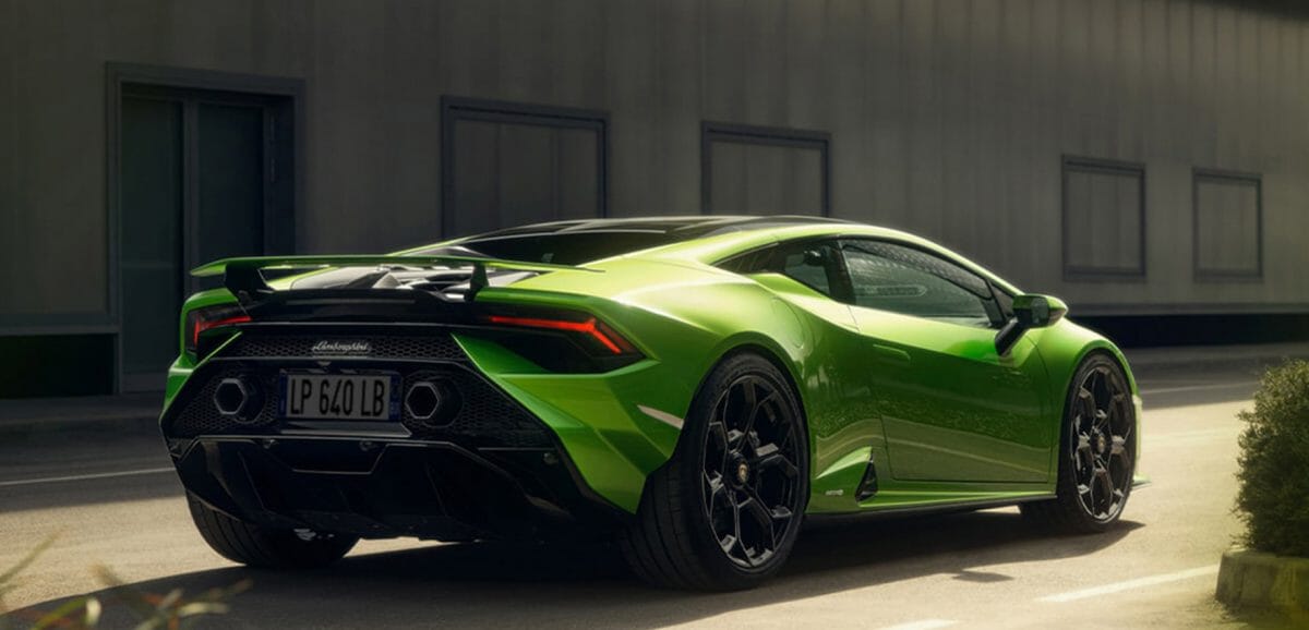 Green Lamborghini