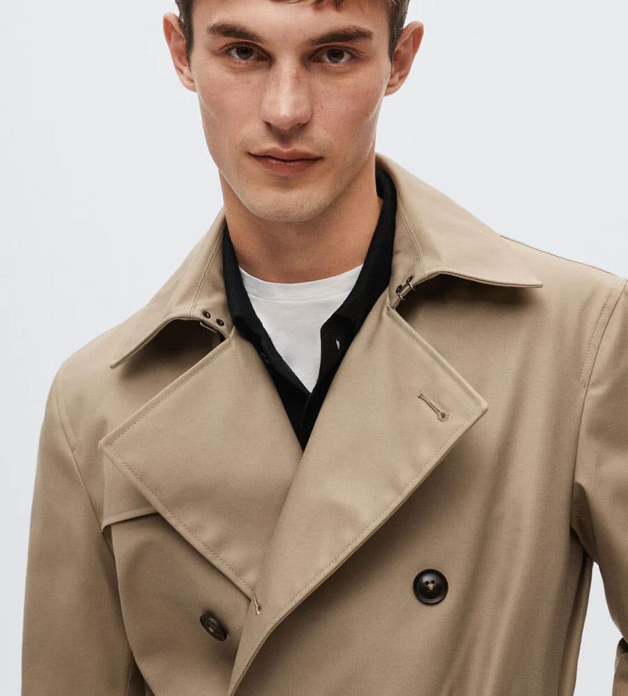 mens lightweight mac coat