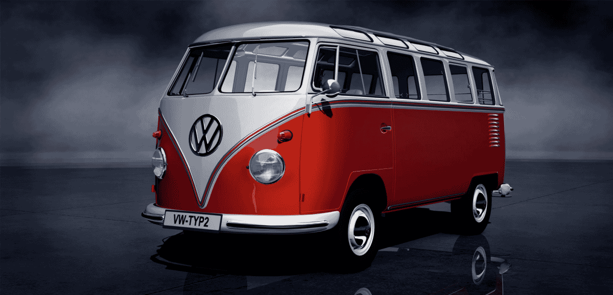 Red White Volkswagen