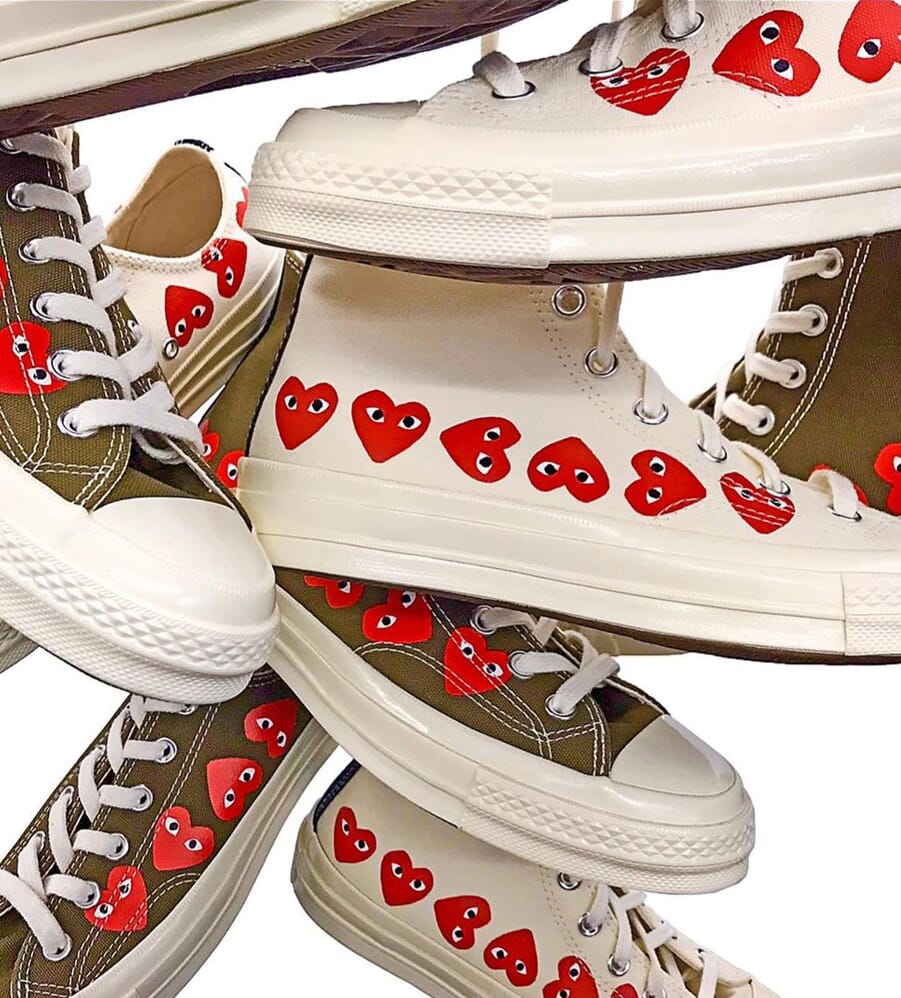 Cdg converse high store sizing