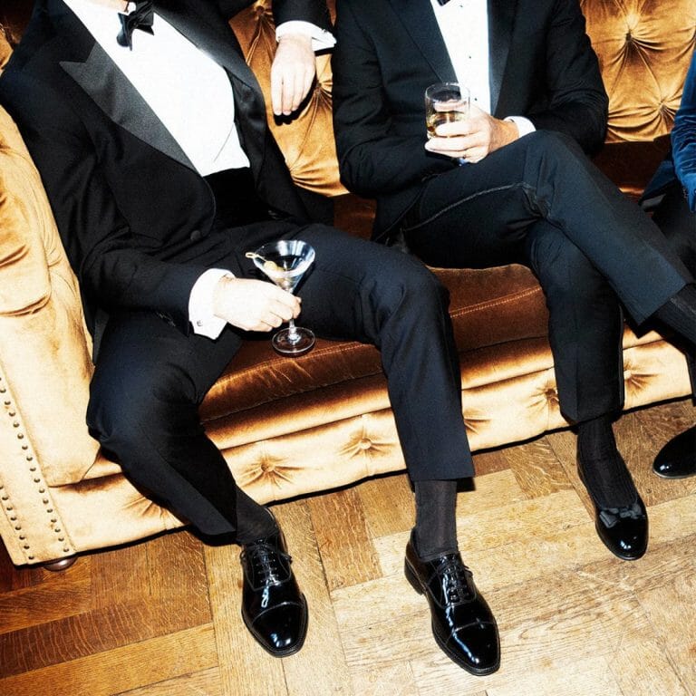 mens patent wedding shoes