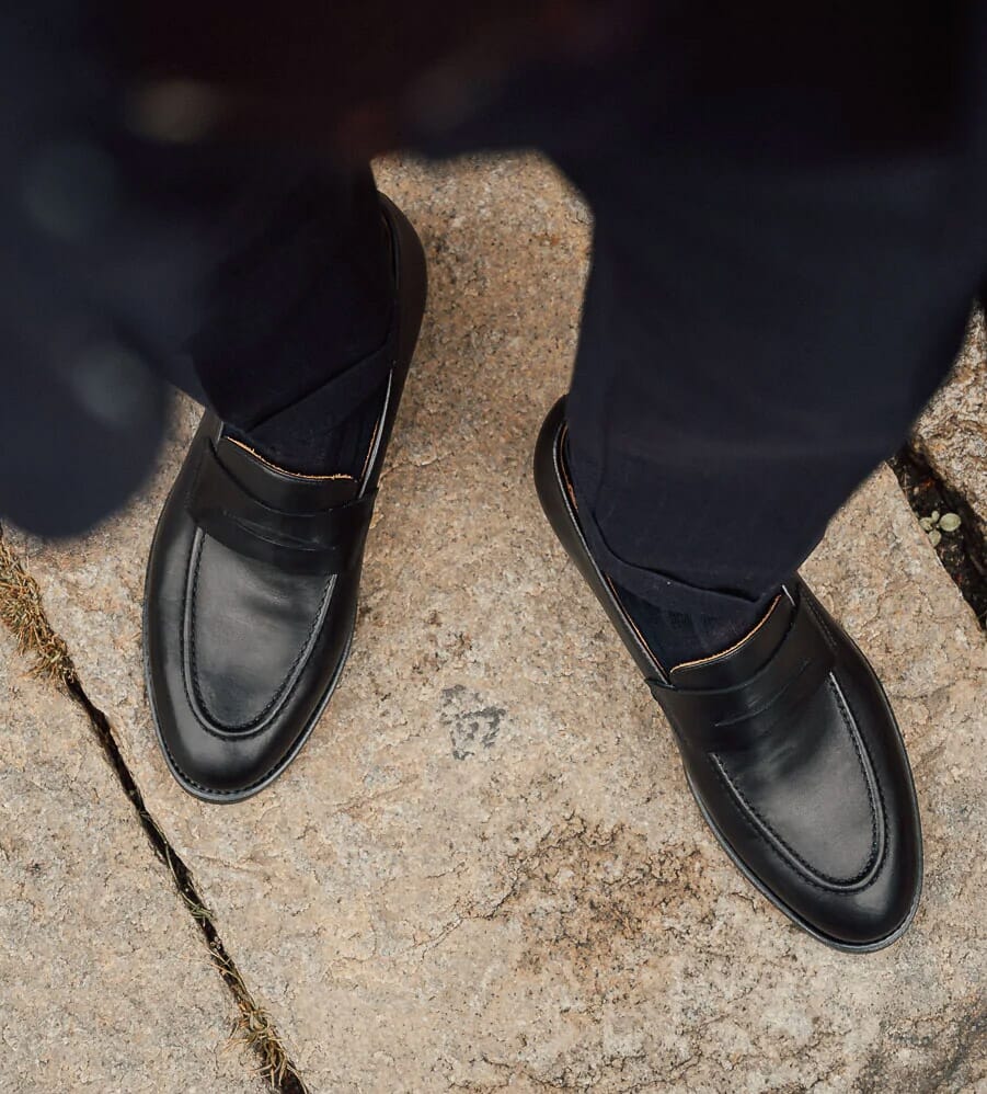 Black Penny Loafers