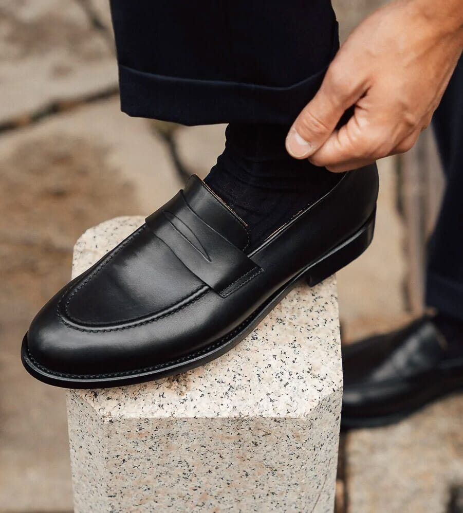 Black Loafers For Men | Black Leather Loafers | DUKE + DEXTER
