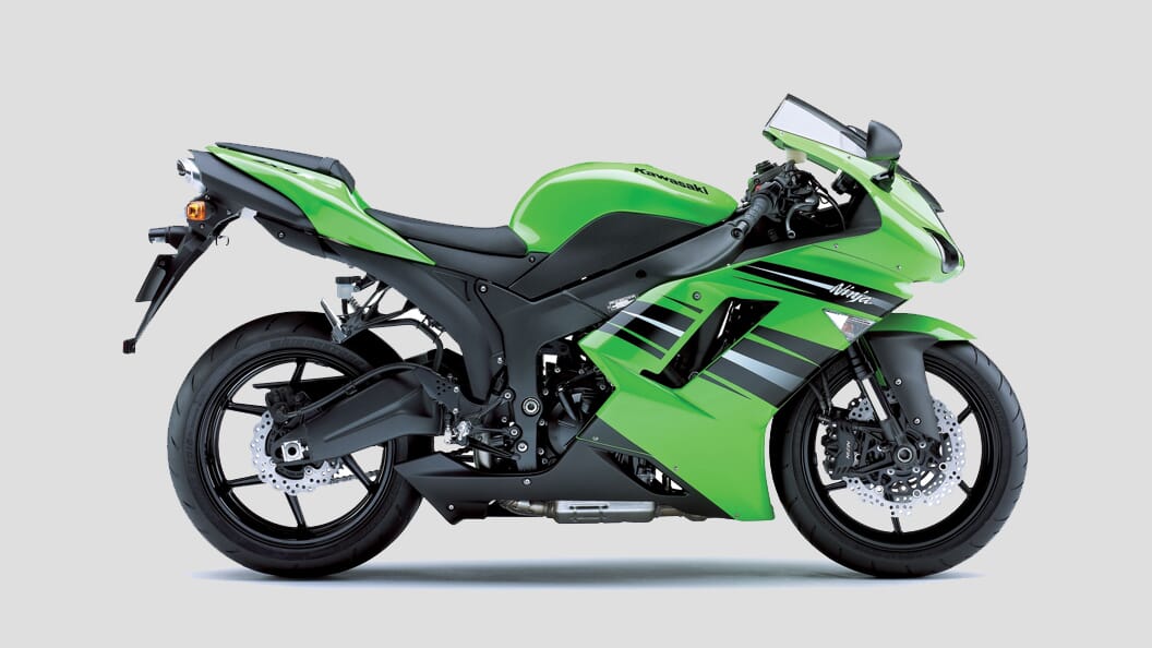 Green Kawasaki Motorbike