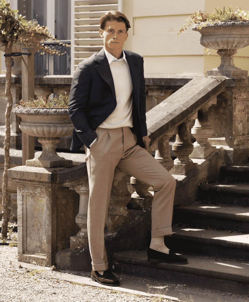 besnard Tropical Wool Trousers