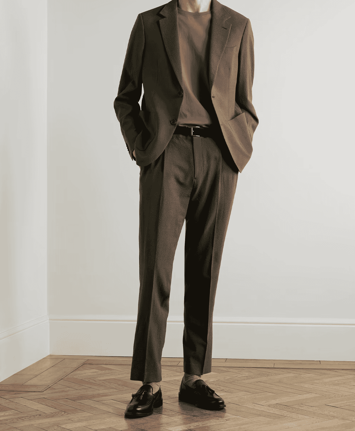MR P.
Straight-Leg Wool-Blend Seersucker Trousers
PART OF A SUIT