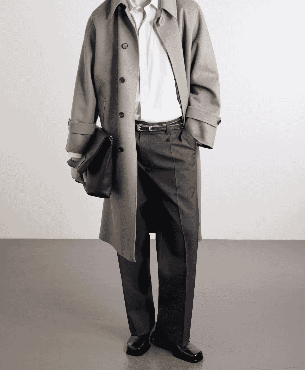 Service Pleated Wool Trousers