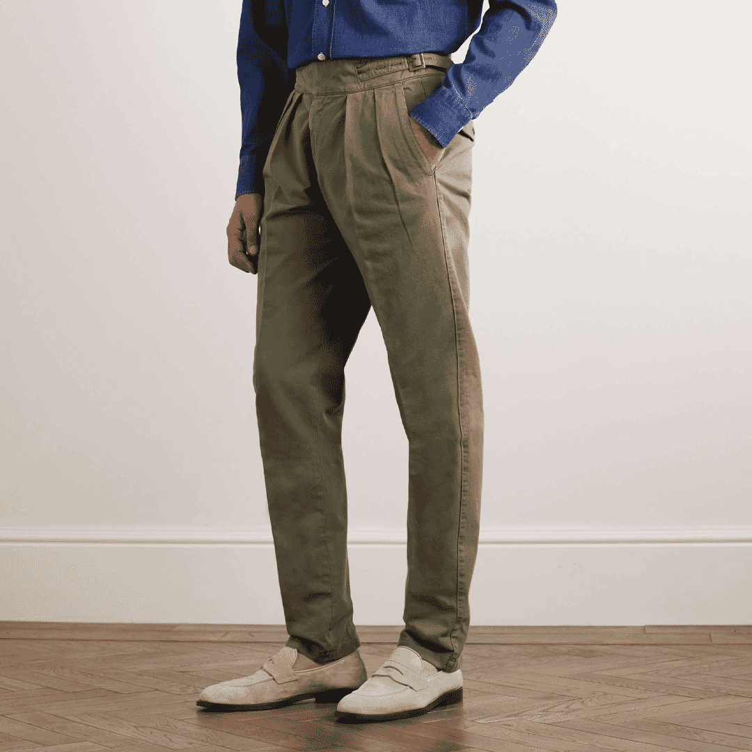 Uniqlo U wide fit pleated tapered trousers, Men's Fashion, Bottoms, Trousers  on Carousell