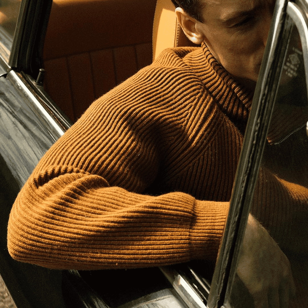 Brown Corduroy Knitwear