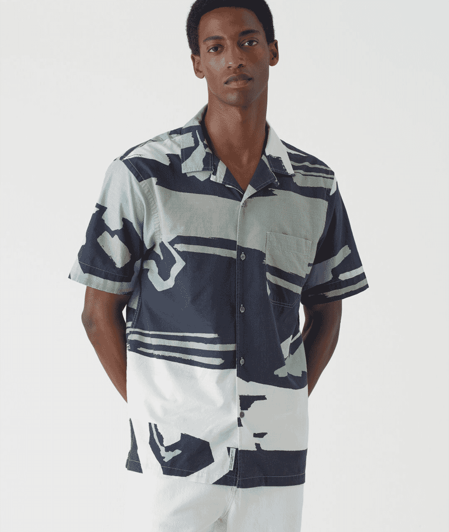 Cuban Camp Collar Shirt - 'Sunrise' — The Anthology