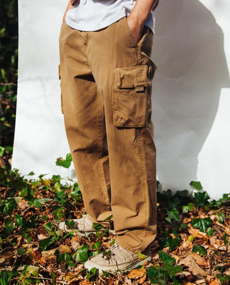 Bonsir Baggy Large Pocket Cargo Pants Men Khaki Cargo Trousers Neutral –  bonsir