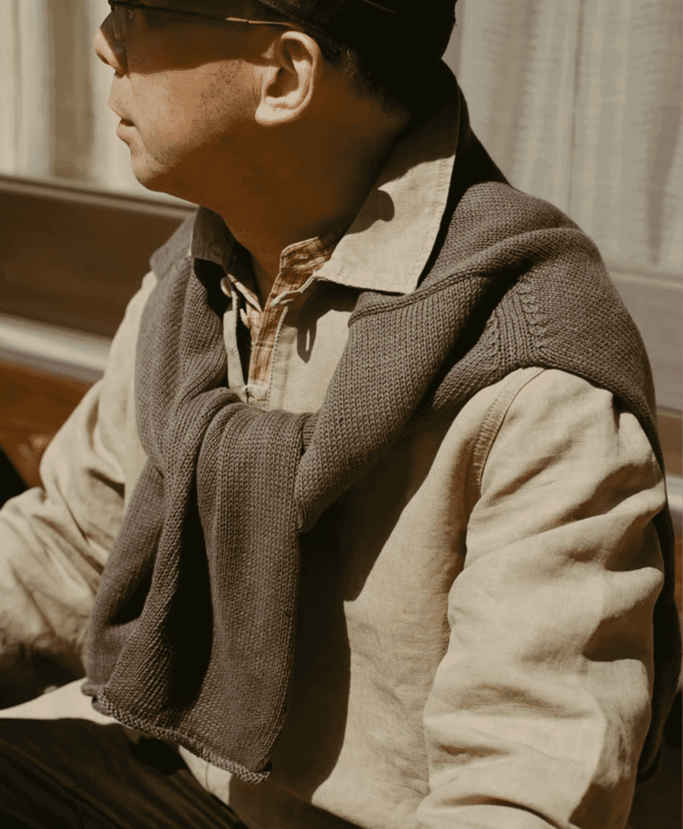 drakes smock overshirt