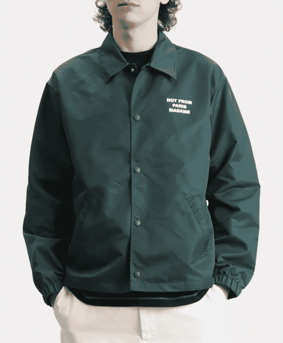 Drôle de Monsieur Slogan Coach Jacket