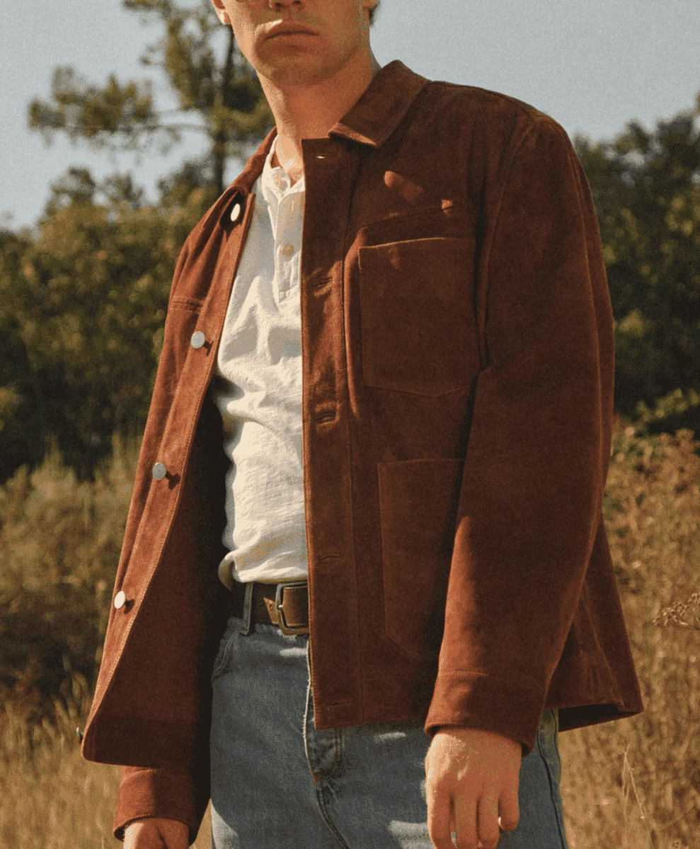 Robin - Brown Suede Chore Jacket