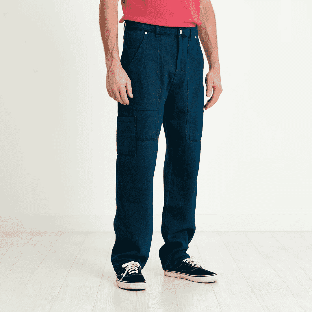 Workwear Denim Carpenter Trousers - Luxury Blue