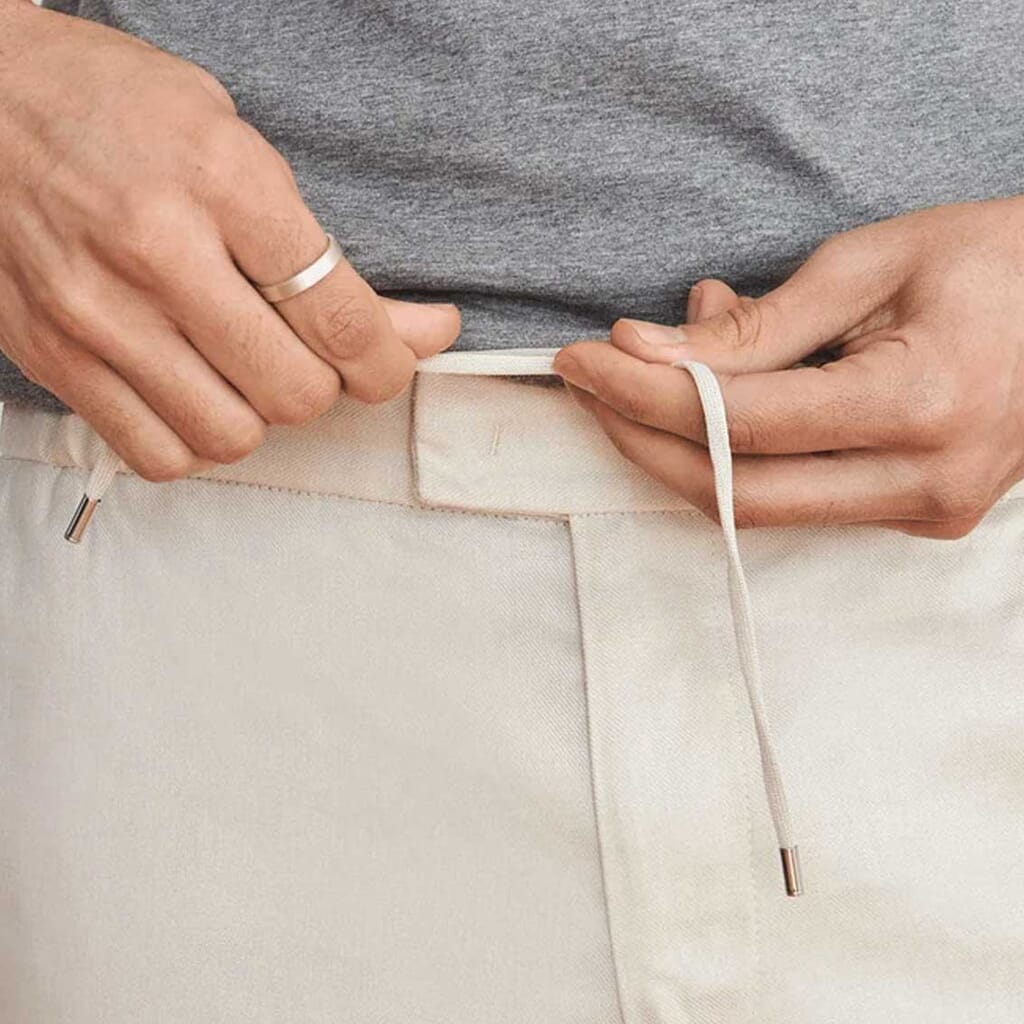 How to pull off white trousers