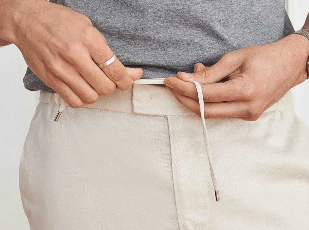 How to pull off white trousers