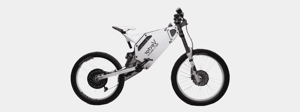 White Vector Vortex Electric Dirt Bike