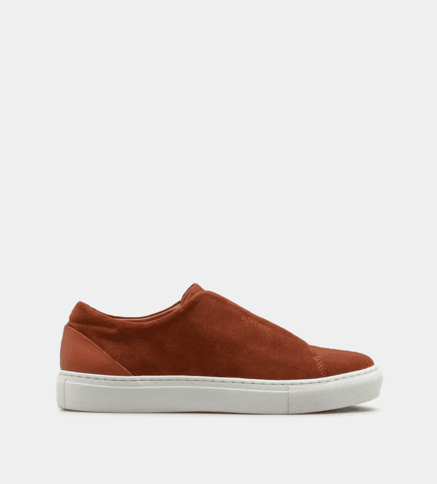 Suede Brown Minimalist Trainers Sneakers