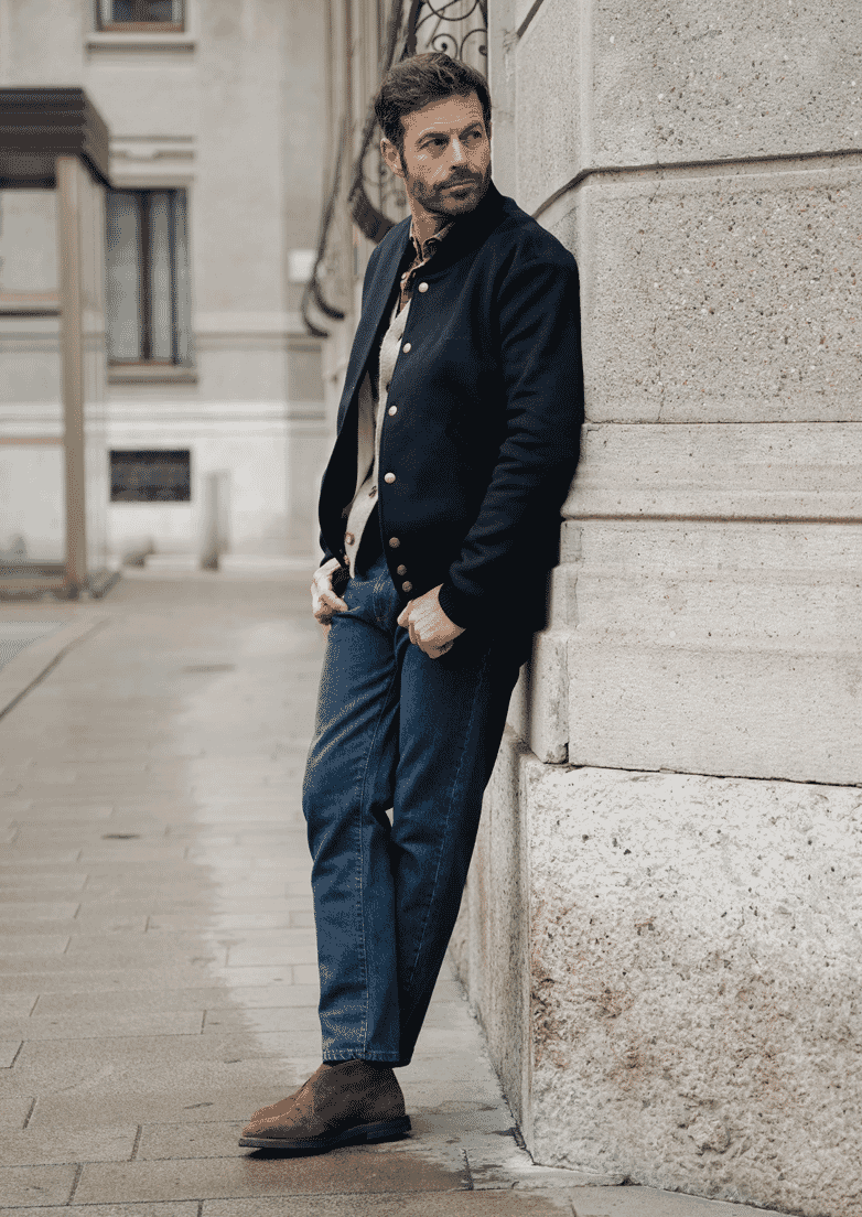 Dark Blue Denim Long Sleeve Shirt | Pepe Jeans India