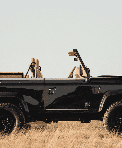Beluga black: A custom Land Rover Defender soul-crafted by Alvarez