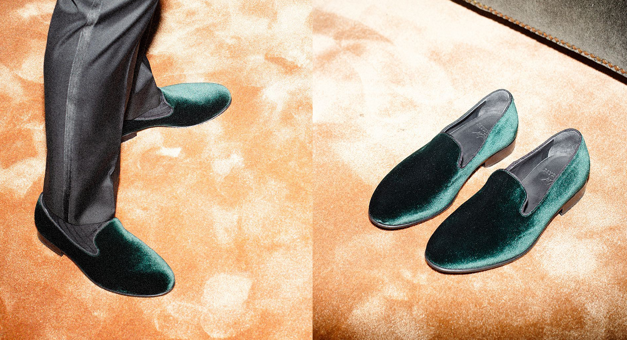 Velvet loafer online men