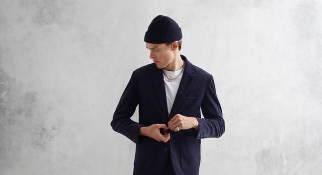 How to perfect the blazer with hoodie combination