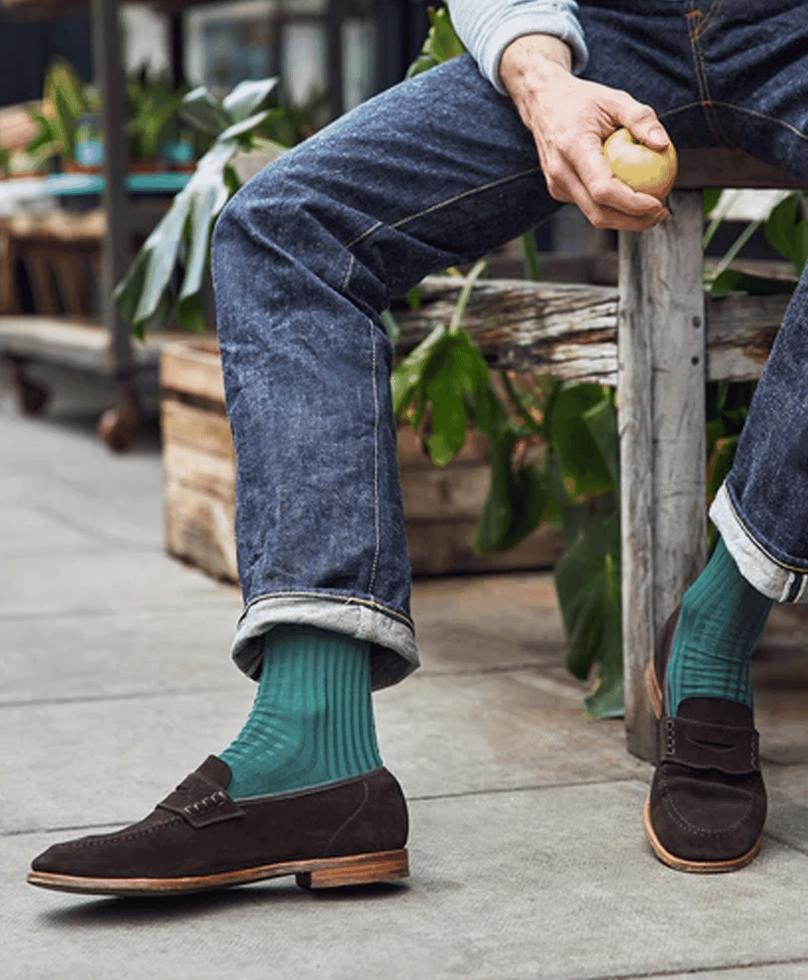 Teal Simply Sartorial Socks