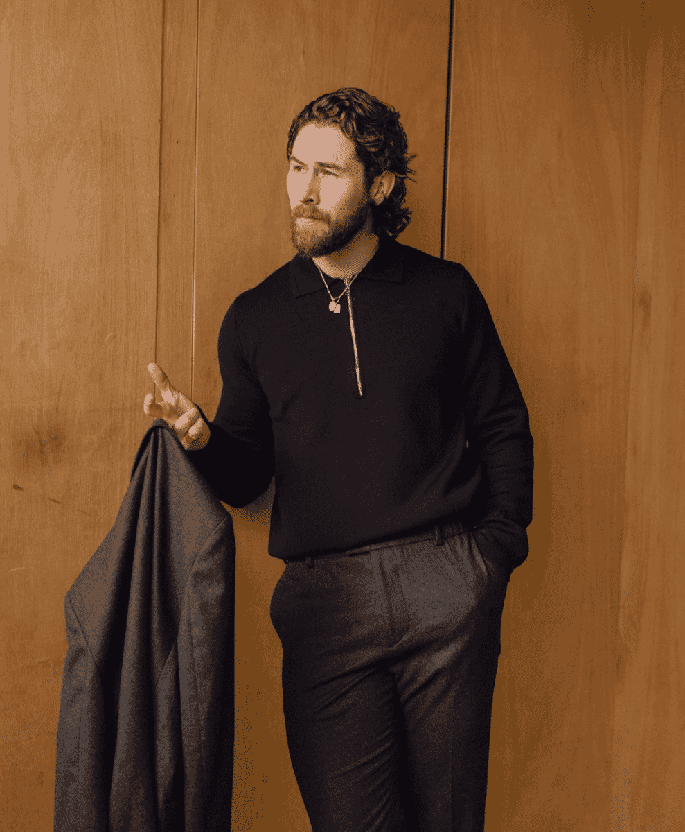 How to style a men's half zip sweater for winter, OPUMO Magazine