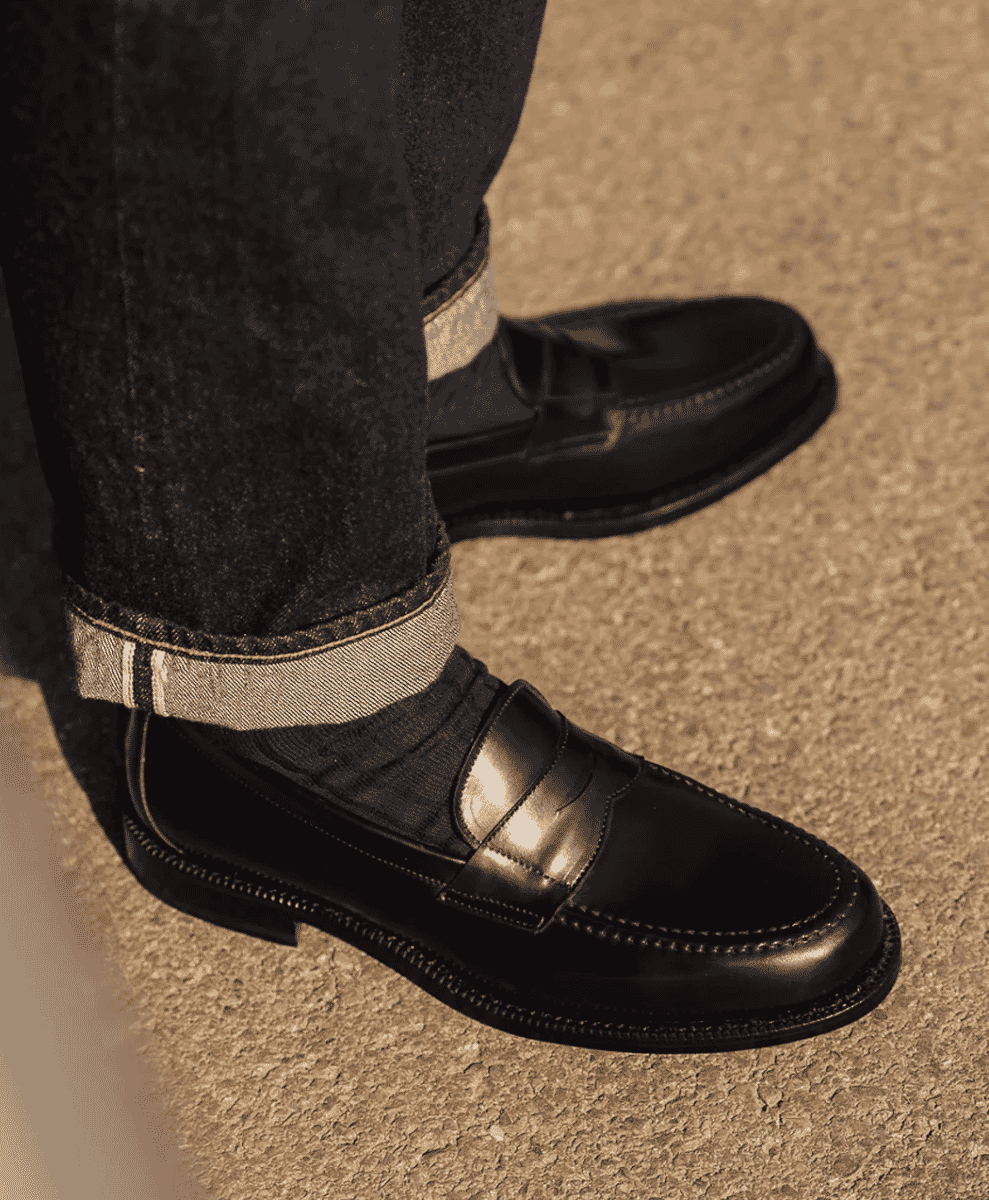 Loafers and hot sale black jeans