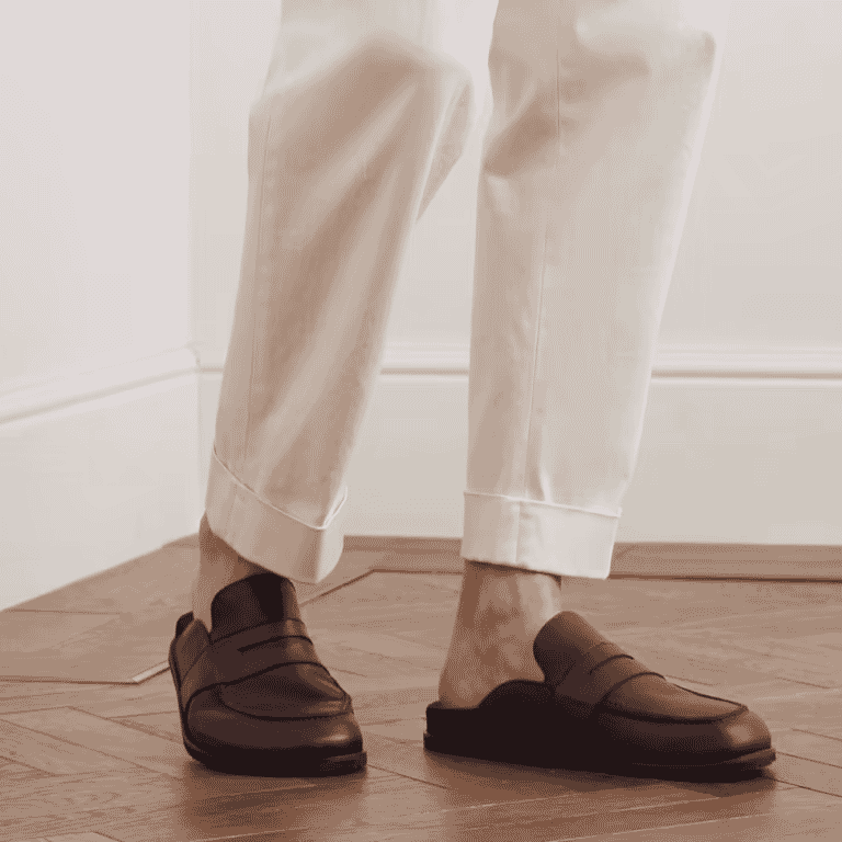 backless penny loafers