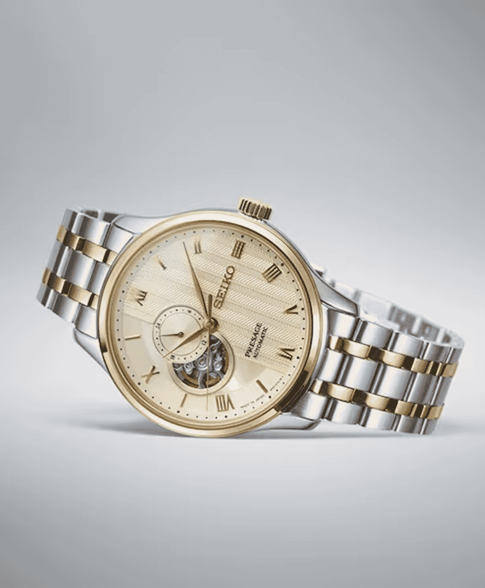 Seiko Presage
'Japanese Zen Gardens' In Gold Toned Sand 41.8mm Mens Watch