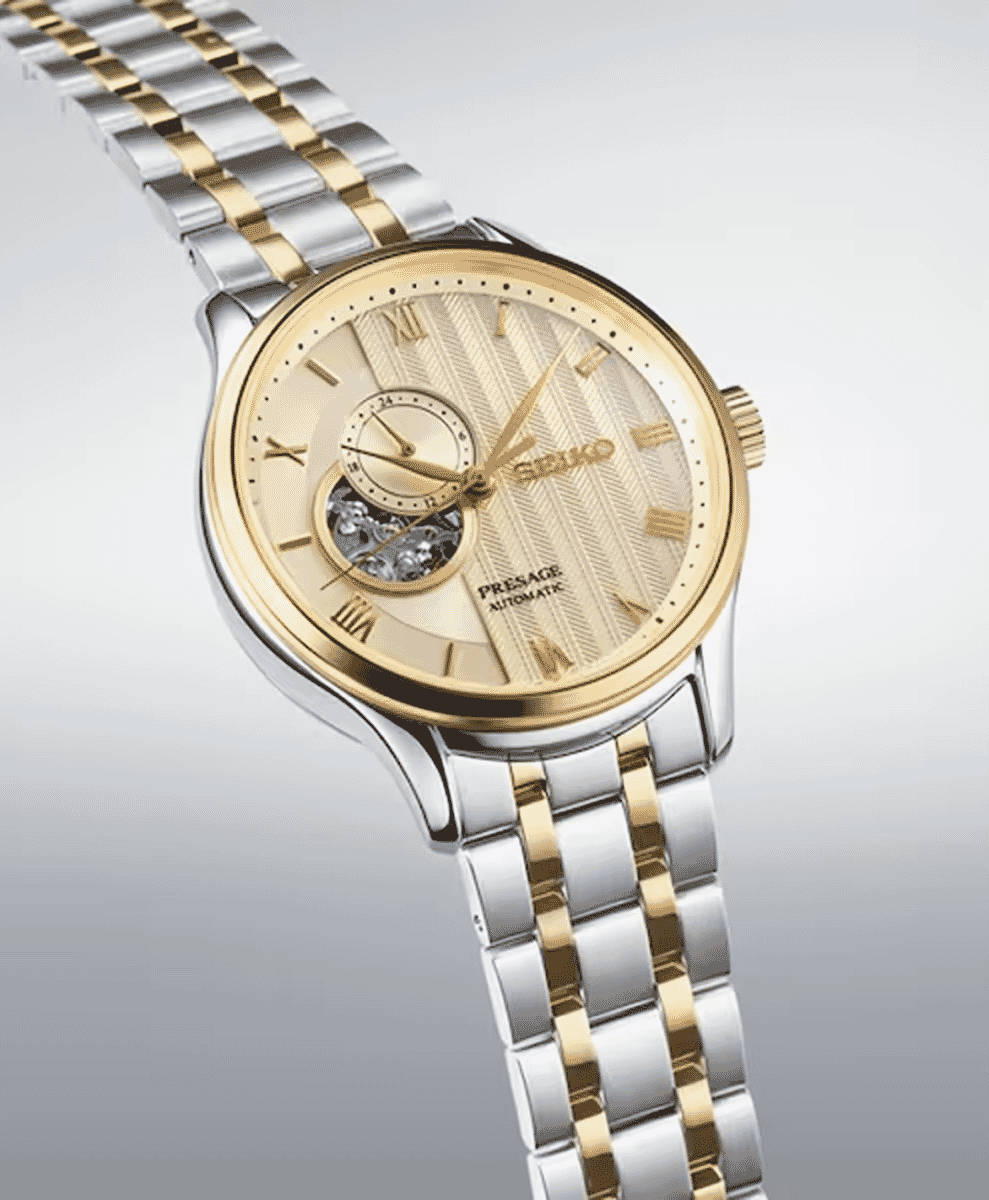 Seiko Presage
'Japanese Zen Gardens' In Gold Toned Sand 41.8mm Mens Watch