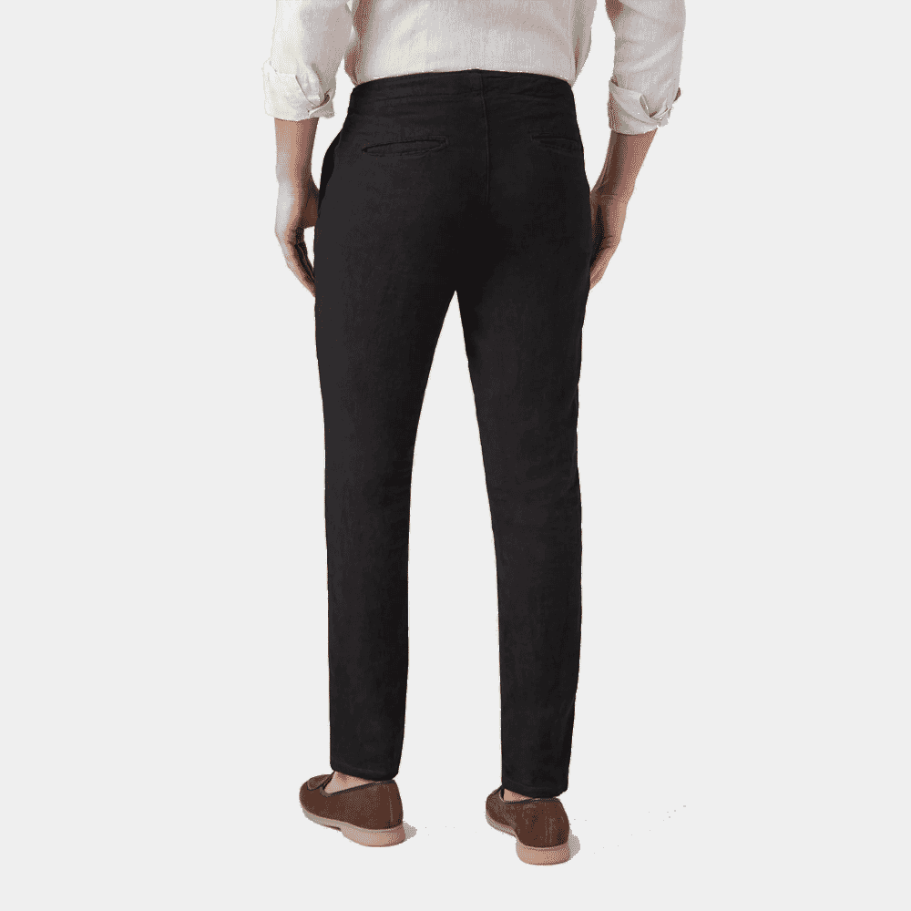 Slim Fit trousers - Black/Checked - Men | H&M