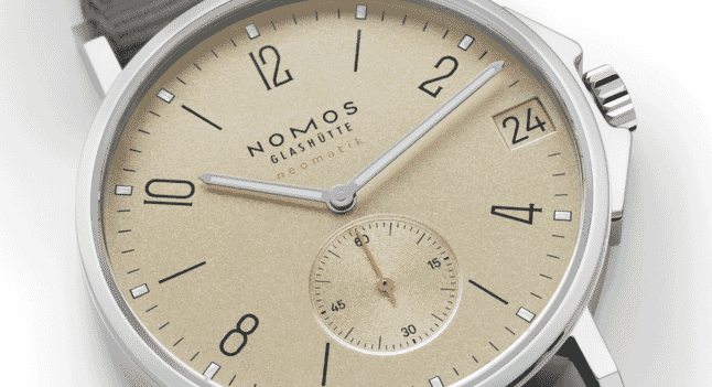 A watch for every occasion: NOMOS Glashütte Ahoi Neomatik 38 Date Sand