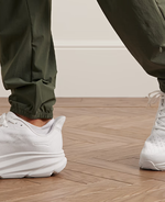 White running shoes for pristine performance