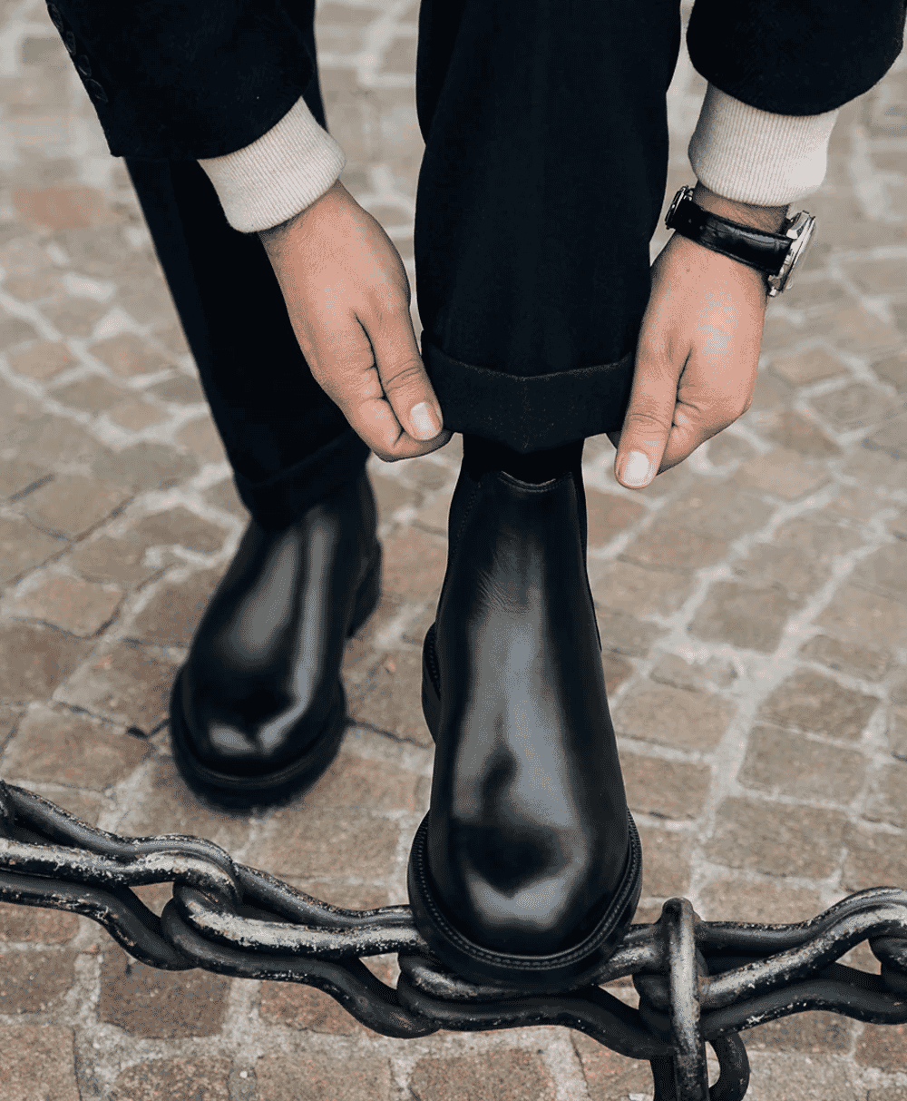 comfortable leather boots mens