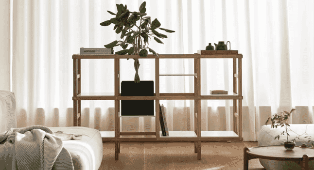 Simplicity in style: Wooden shelves for modern and minimalist living