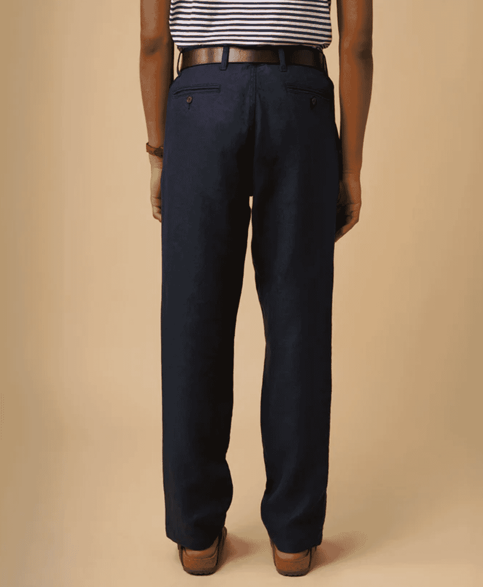 Smart linen trousers isto navy