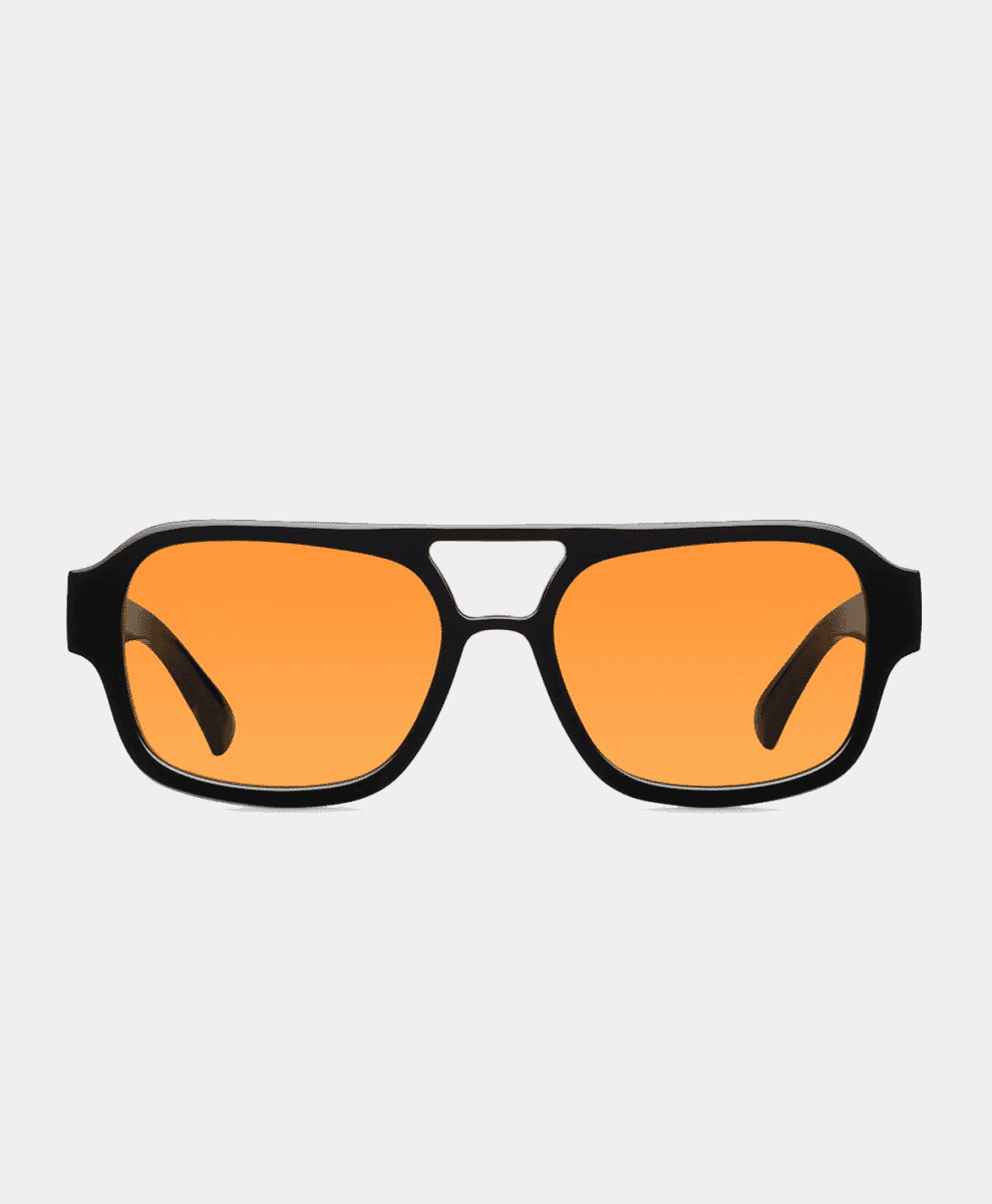 Meller Black and orange lens glasses