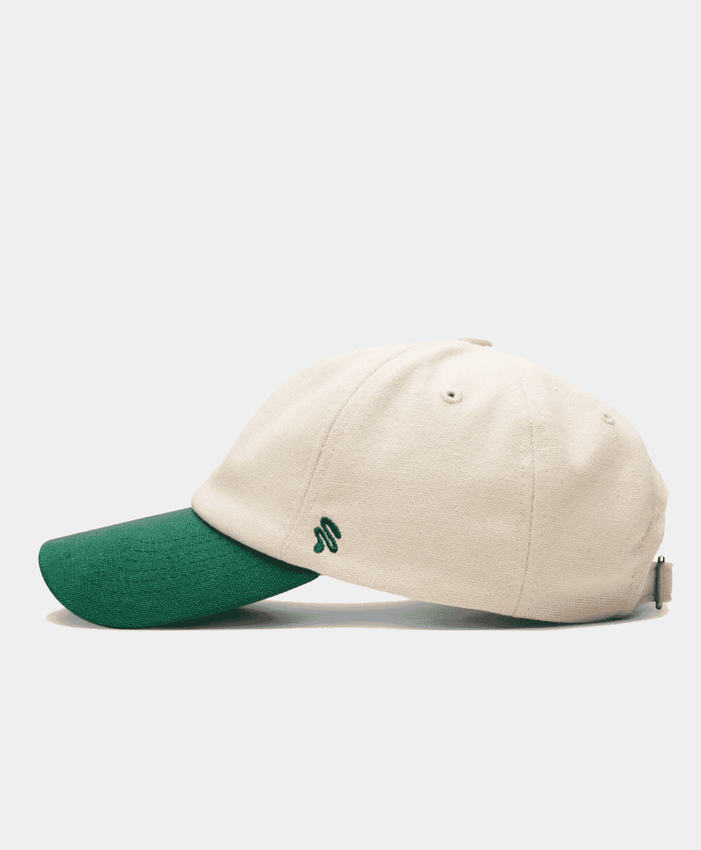 Stiksen green ecru cap