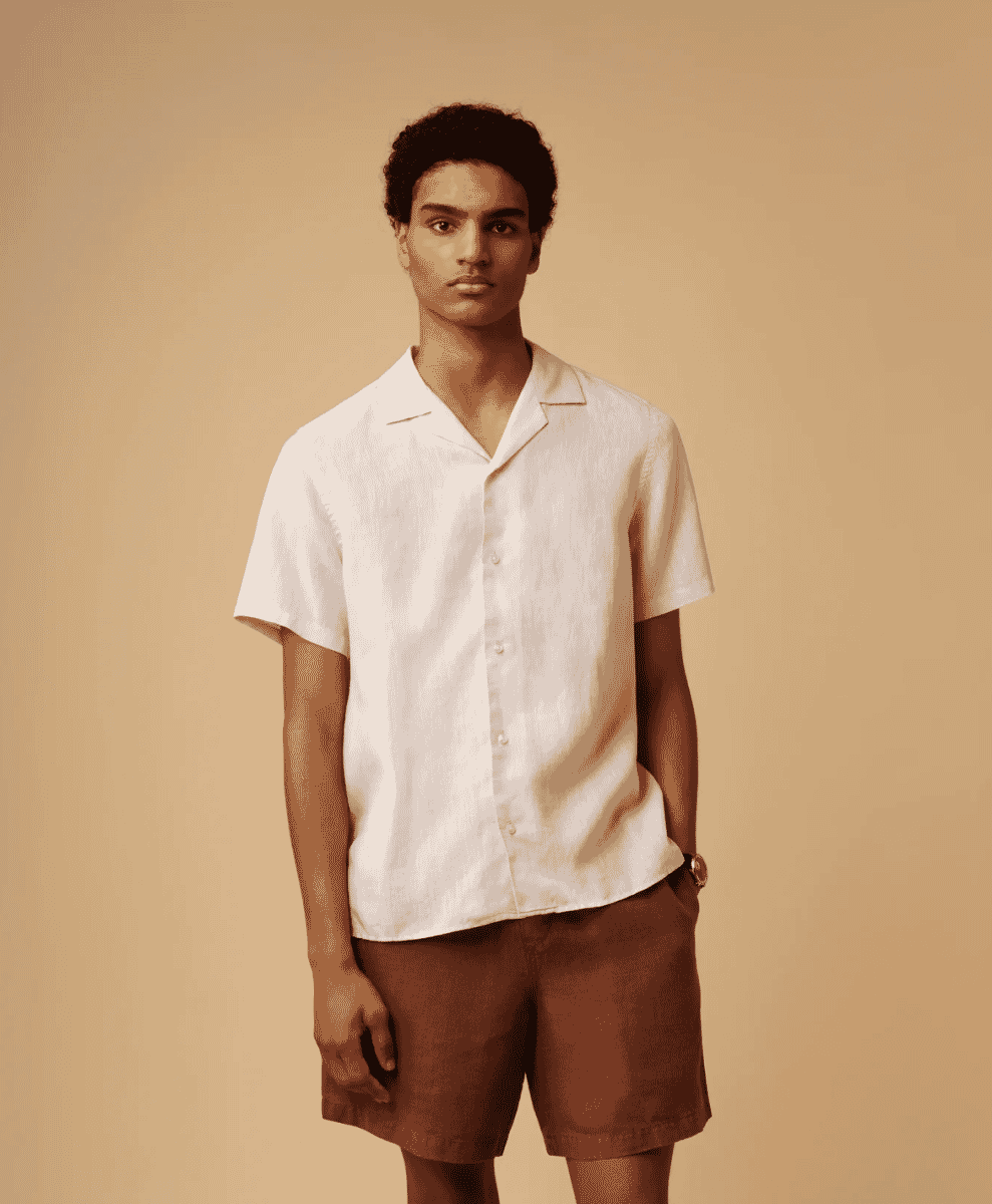 CAMP-COLLAR LINEN isto