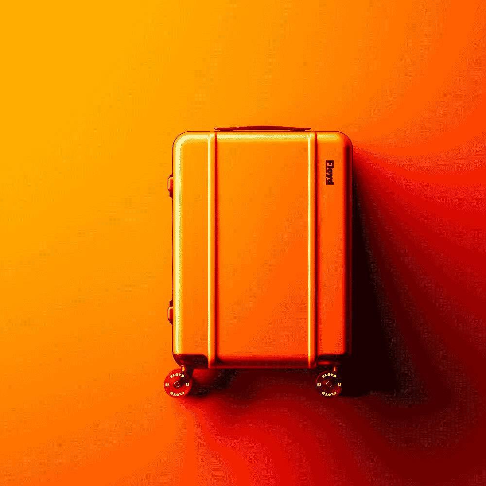 40th Birthday Gifts for Men flloyd suitcase orange