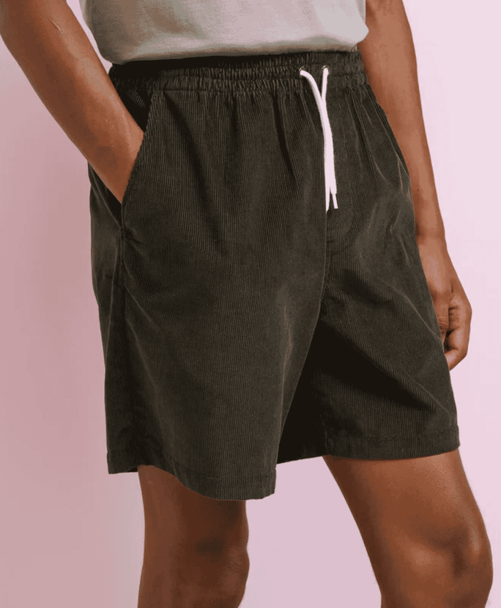 short edit menswear ss25 isto olive cord