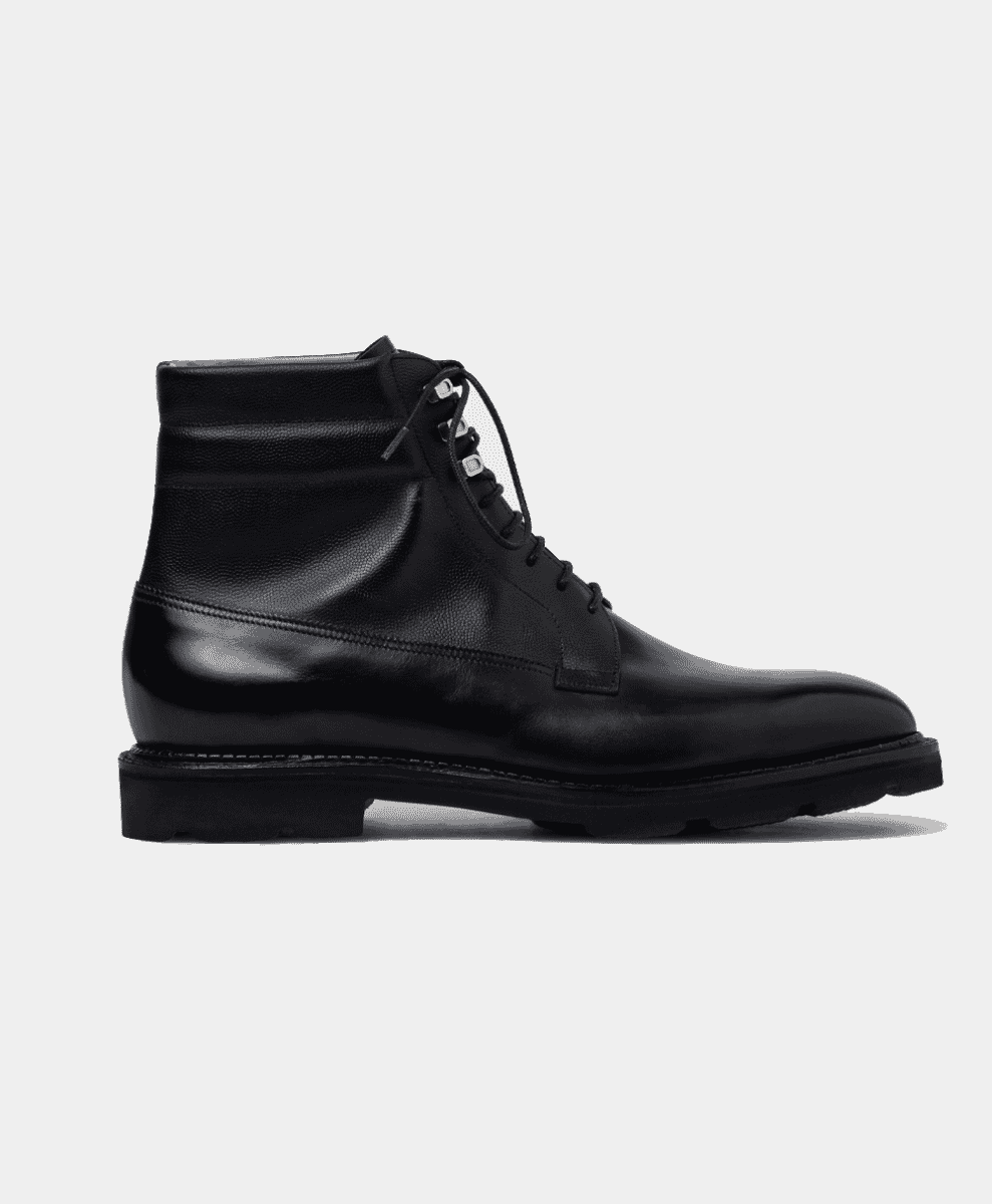 John Lobb Alder leather lace-up boots black